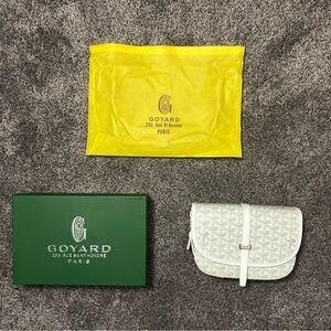 White Unisex Goyard Crossbody Bag
